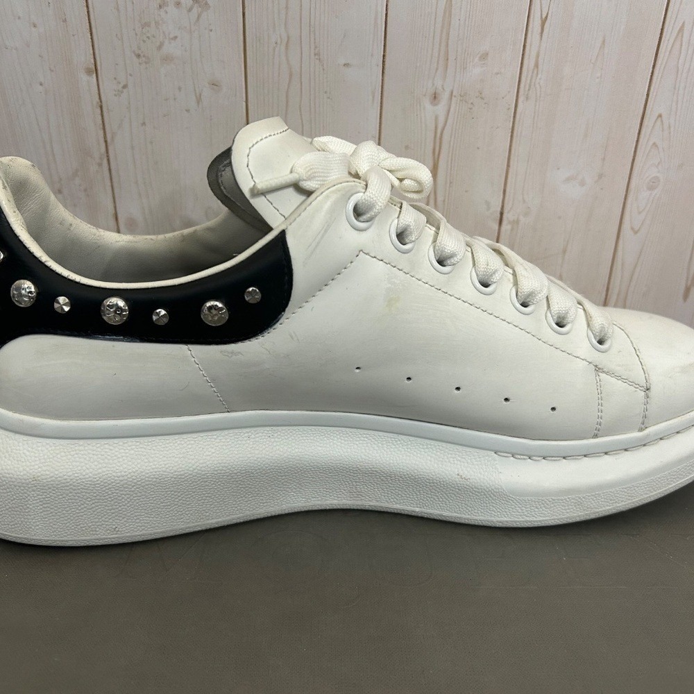Alexander McQueen Studded Oversized Sneakers White Size 12 - Picture 9 of 13